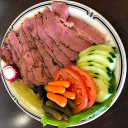 #15 Hot Pastrami Deli Plate