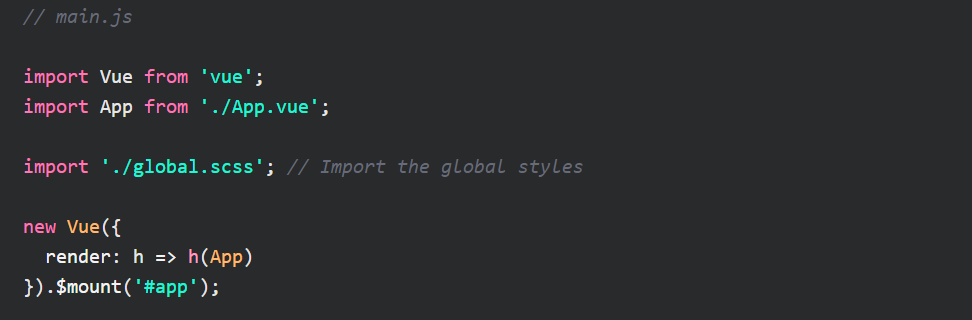 Vue Global CSS Variables Example 3