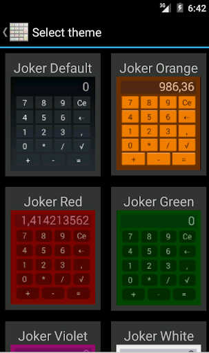 Customizable Joker Calculator