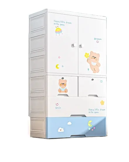 Storage cabinet, baby wardrobe, children's clothes locker... - 0