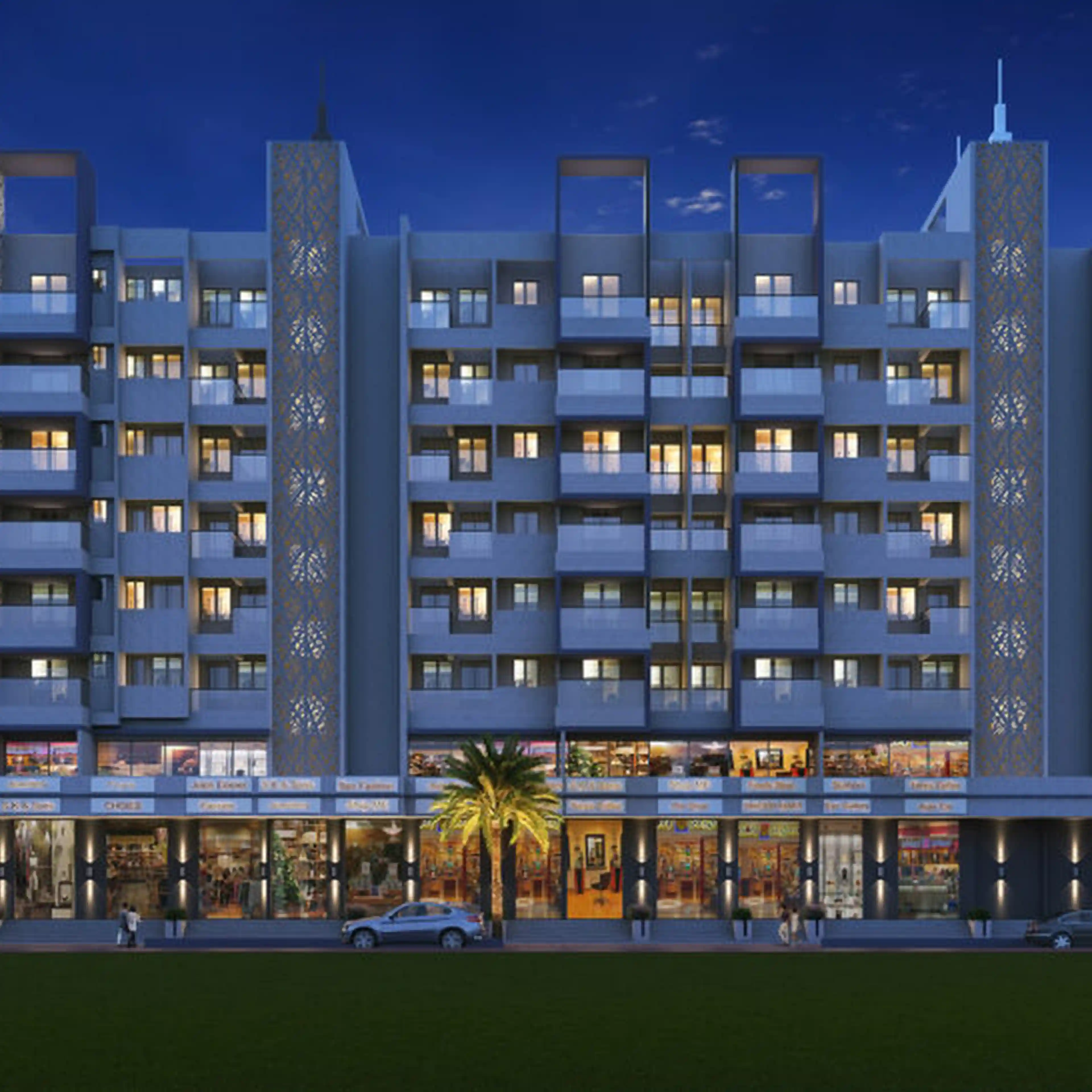 Raichandani Pentagon Towers-elevation-1