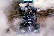 Lewis Hamilton of Mercedes and Great Britain during the F1 Grand Prix of Abu Dhabi at Yas Marina Circuit on December 13 2020 in United Arab Emirates.