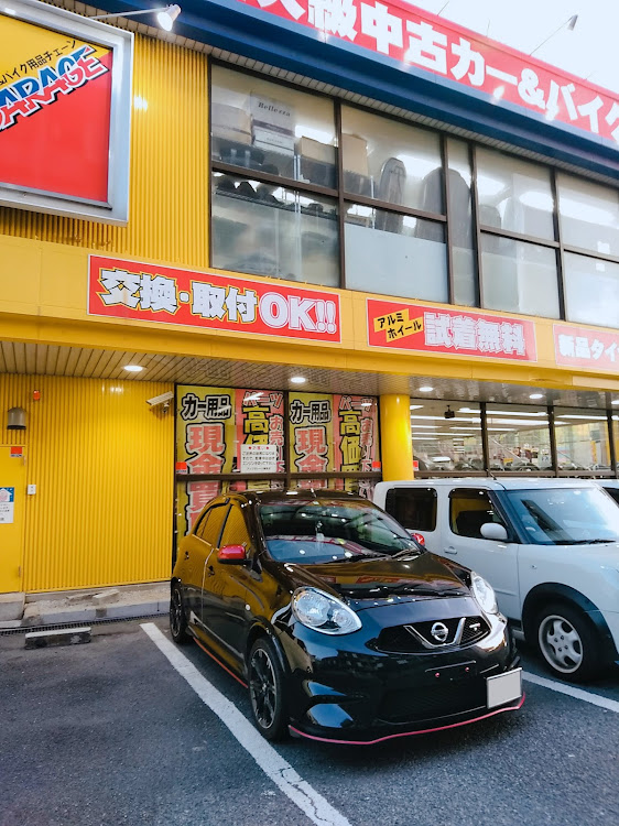 マーチの連投ごめんなさい🙏・WORKホイール・早く付けたい・いち早く付けたい・テンションあっげーーーーい！！に関するカスタム事例の投稿画像1枚目