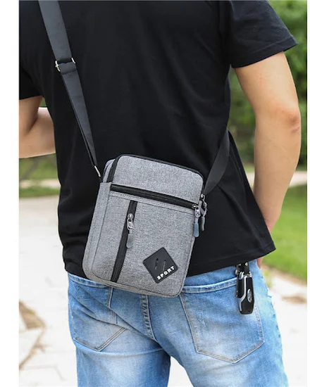 Men Messenger Bag Crossbody Shoulder Bags Men Small Sling... - 3