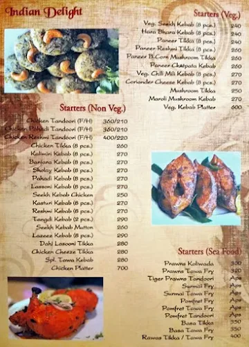 Tawa Multicuisine Restaurant menu 