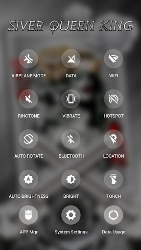 Silver Queen King APUS Launcher theme