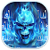 Thème de clavier Flaming Ice Skull icon