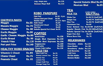 Robotic Cafe menu 