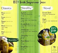 Cane Juicery menu 2