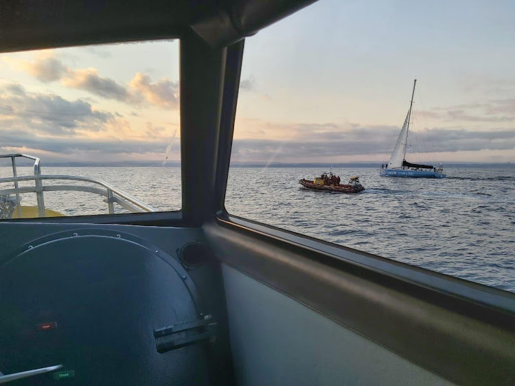 Two crewmen were evacuated from the yacht Unicef, taking part in the Clipper Round the World Race. They both needed medical attention.