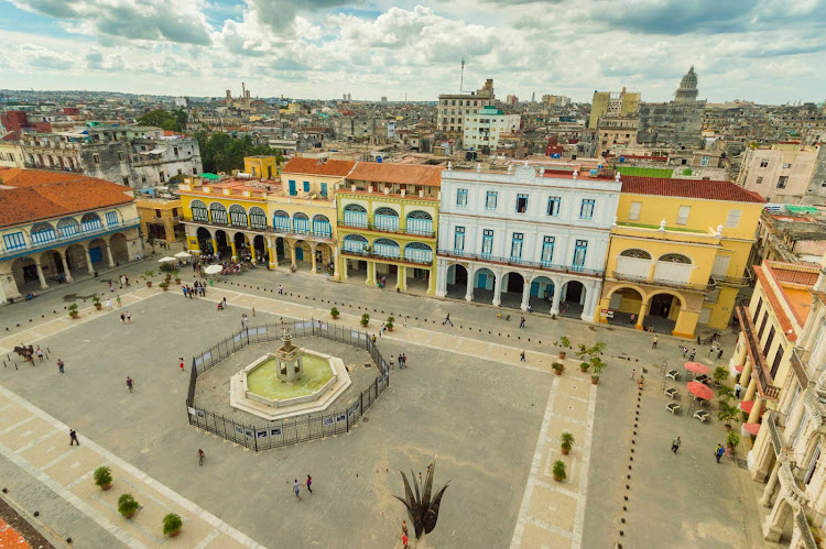Plaza Vieja in Old Havana, Cuba, has been a gathering place for locals for centuries.