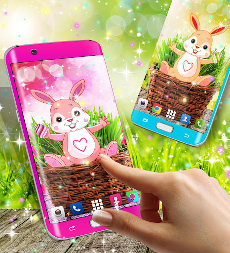 Cute bunny live wallpaper for android