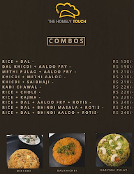 The Homely Touch menu 3