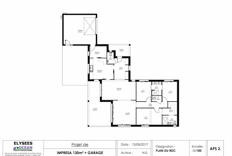  Vente Terrain + Maison - Terrain : 900m² - Maison : 130m² à Rochefort (17300) 