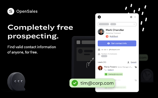 OpenSales: 100% Free Email Finder.