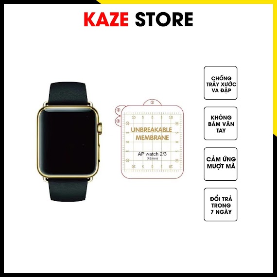 Miếng Dán Ppf Chống Trầy Xước Bảo Vệ Màn Hình Apple Watch Series 7/Se/6/5/4/3/2/1 Kích Thước 38Mm 40Mm 41Mm 42Mm 44Mm 45