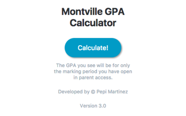 Montville GPA Calculator Preview image 0