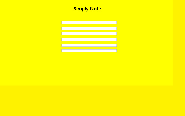 Simply Note chrome extension