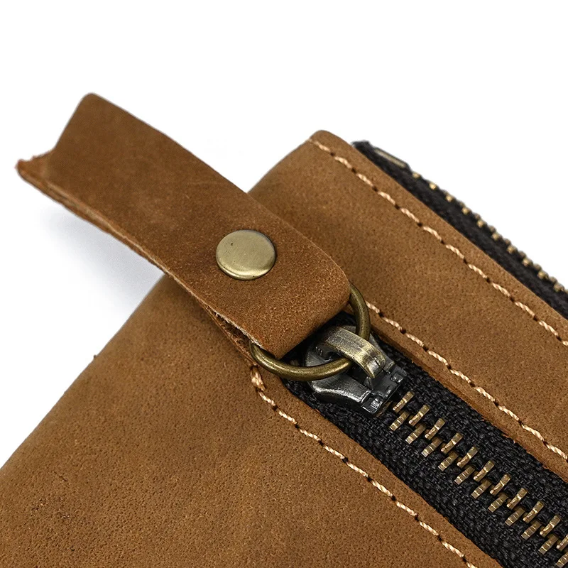 Title 25, Monedero Retro de Cuero Crazy Horse con Llavero...