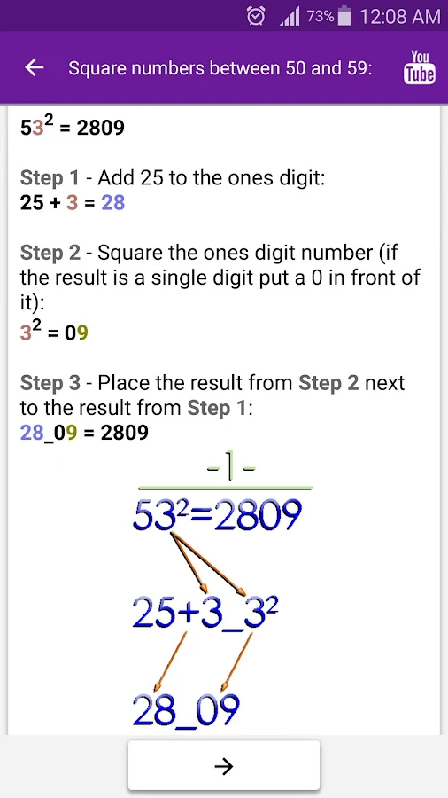    Math Tricks- screenshot  