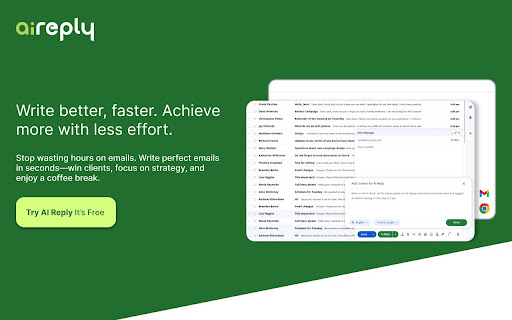 aireply: Your Personalized Email Writing Assistant