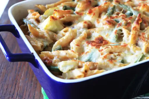 Mozzarella Chicken Penne White Sauce Pasta