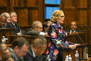 Western Cape Premier Helen Zille during her state of the province address on February 22 2018. 