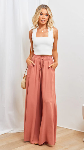 Title 14, Spring and Summer Casual Wide-leg Trousers, Pop...