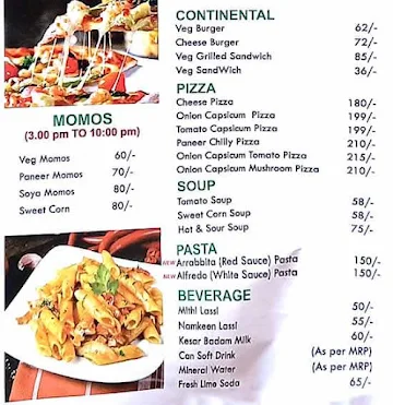 Madan Sweets & Restaurant menu 