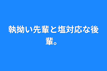 執拗い先輩と塩対応な後輩。