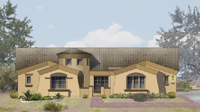 The Montrose floor plan by David Weekley Homes in Acacia Estates Gilbert AZ 85298