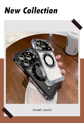 Title 4, Electroplated Four-corner Large Window Phone Ca...