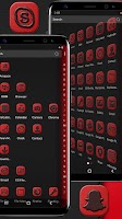 Black Red Leather Theme Screenshot