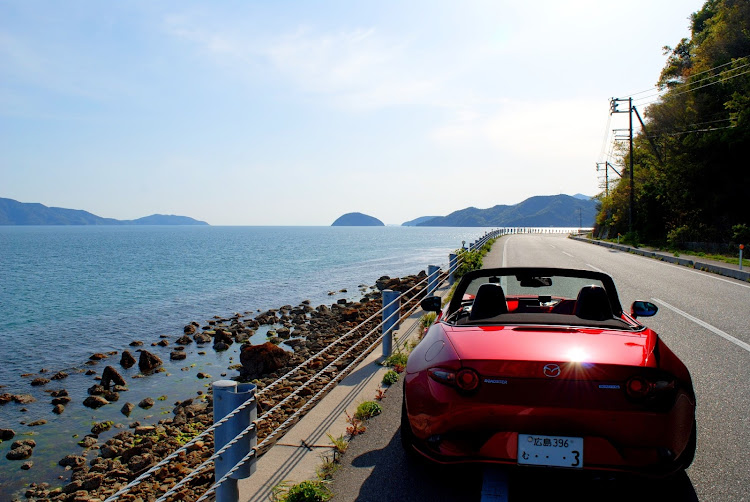 ロードスターのオープンカーのある景色・ソウルレッドは良いぞ・周防大島・沖屋室大橋・オープンカーのある生活に関するカスタム事例の投稿画像13枚目
