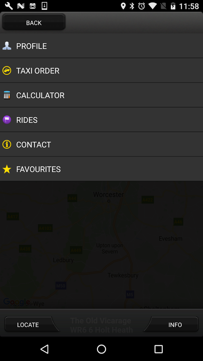 CabsSmart Screen 1