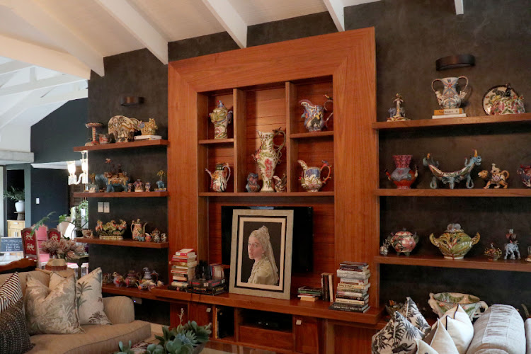 The lounge boasts an astonishing collection of the distinctive Ardmore pottery.