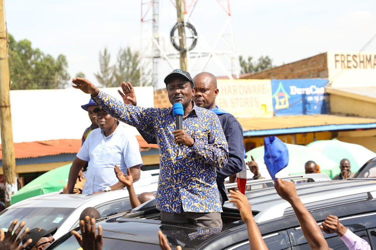 Wiper Party leader Kalonzo Musyoka in Kehancha town