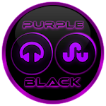 Cover Image of Tải xuống Flat Black and Purple Icon Pack v2 2.0 APK