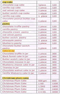 Saksham's Bakery menu 2