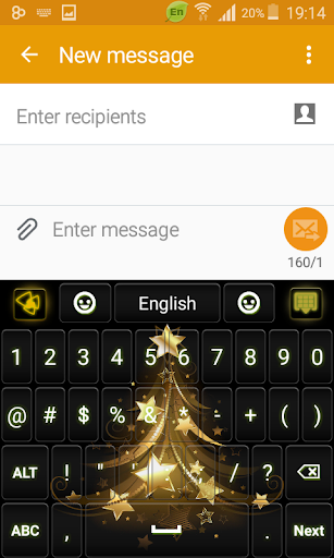 免費下載個人化APP|Gold Christmas Keyboard app開箱文|APP開箱王