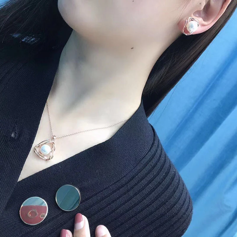 Title 2, Driedelige Sieradenset Ketting Ring Oorbellen P...