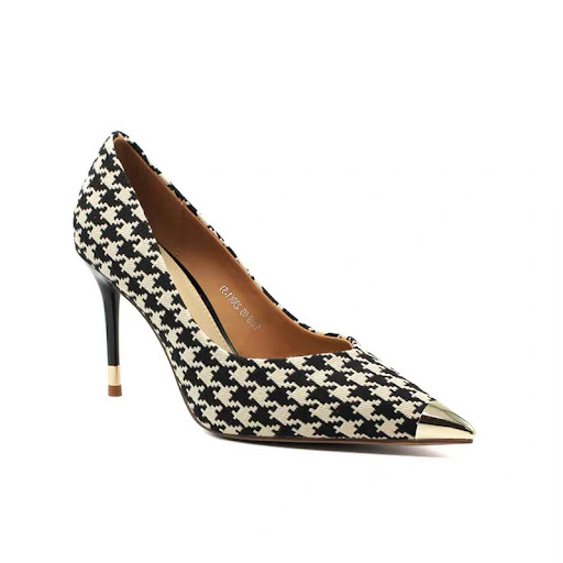 Title 6, Ladies Plaid Pointed Toe Stiletto Pumps, add a ...