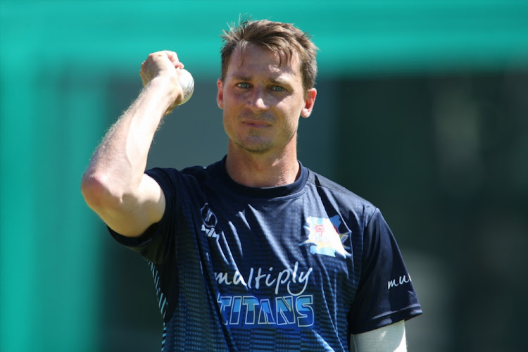 Dale Steyn during the Titans training session at Newlands on December 7, 2017 in Cape Town.