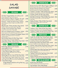 Salad Savage menu 1