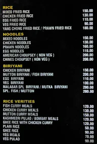 Malabar Restaurant menu 4