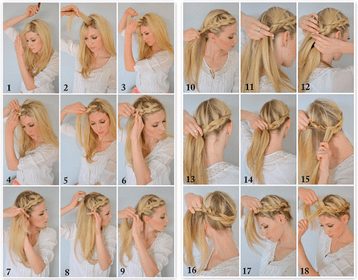 Step by step hair
