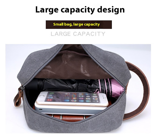 Title 18, Simple All-match Wear-resistant Canvas Mens Mo...