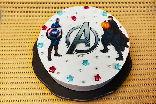 Avengers Theme Cake