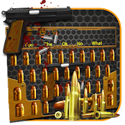 Golden Bullet Black Gun Keyboard Theme  Icon