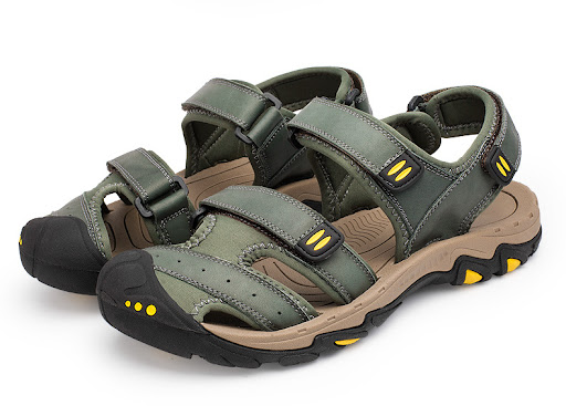 Title 13, Mens Genuine Leather Beach Shoes Breathable Ca...
